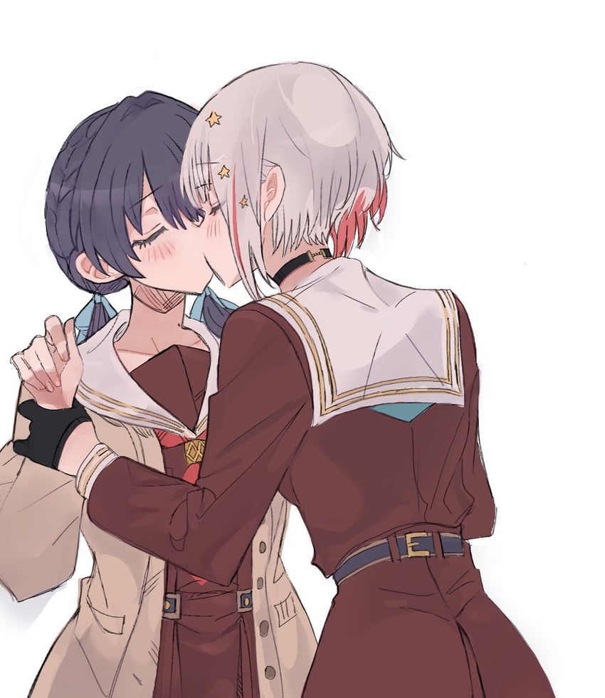 murano sayaka and yugiri tsuzuri (love live! and 1 more) drawn by junjun_(kimi-la)