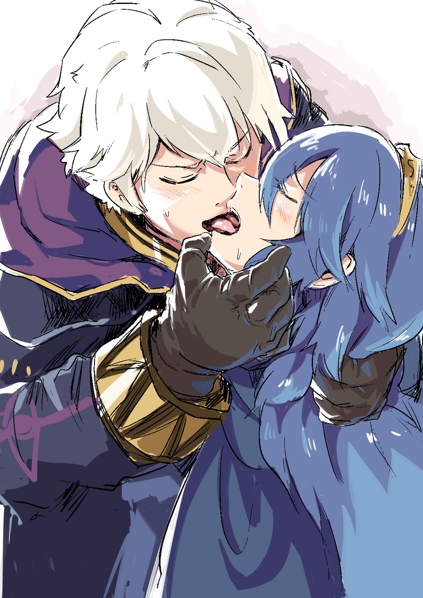 lucina and male robin (fire emblem and 1 more) drawn by sekaihebi