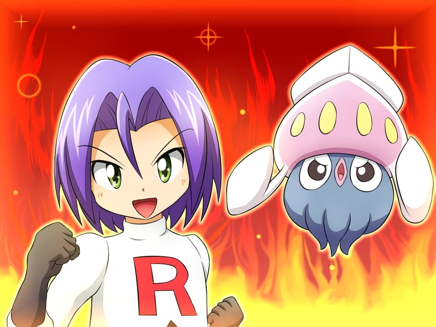james and inkay (pokemon and 1 more) drawn by gu-rahamu_omega_x