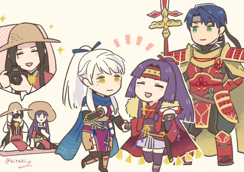 micaiah, sanaki kirsch altina, altina, zelgius, and sephiran (fire emblem and 2 more) drawn by hitaki_y