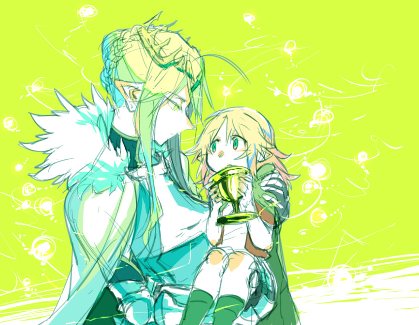 artoria pendragon and mordred (fate and 2 more) drawn by takatsuki_nato
