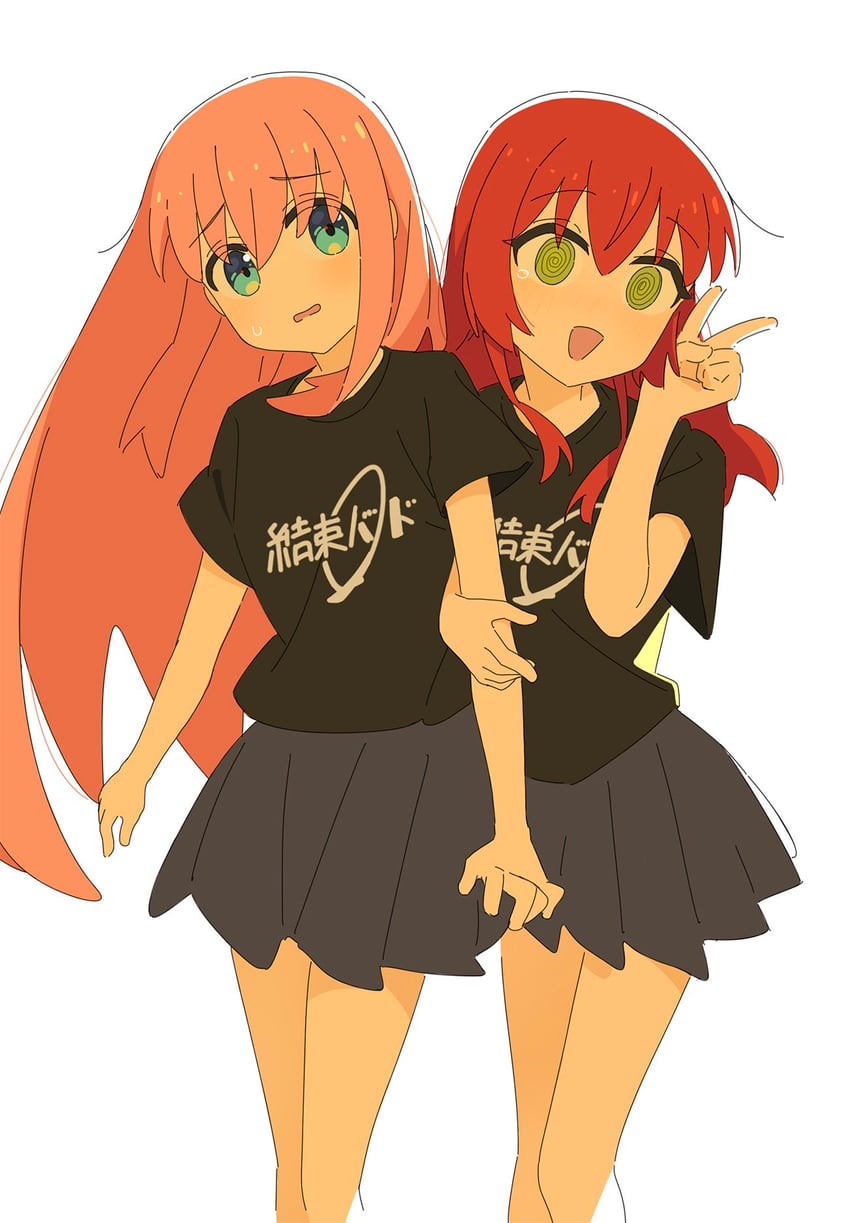 gotoh hitori and kita ikuyo (bocchi the rock!) drawn by 08191224k