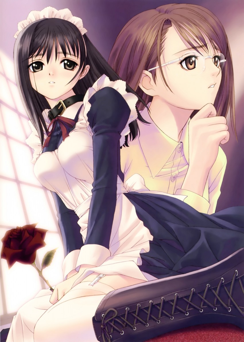 watase nozomi and nakayama mei (genmukan) drawn by tony_taka