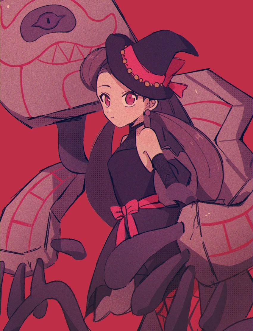 runerigus and roxanne (pokemon and 1 more) drawn by hime_(himetya105)