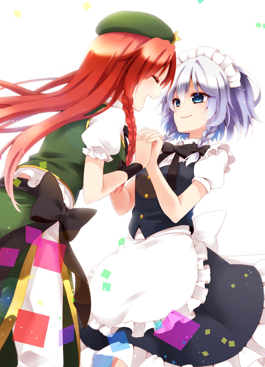 izayoi sakuya and hong meiling (touhou) drawn by chitose_(usacan)