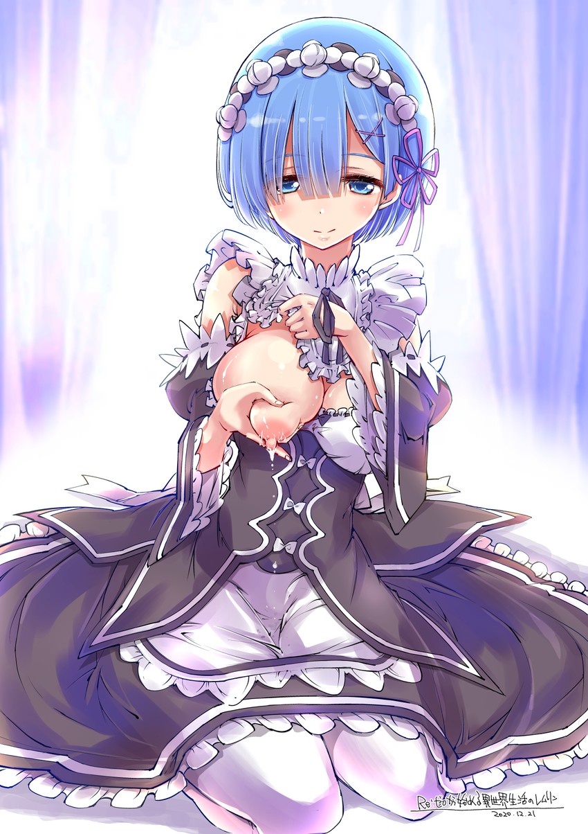 rem (re:zero kara hajimeru isekai seikatsu) drawn by yazawa_mana