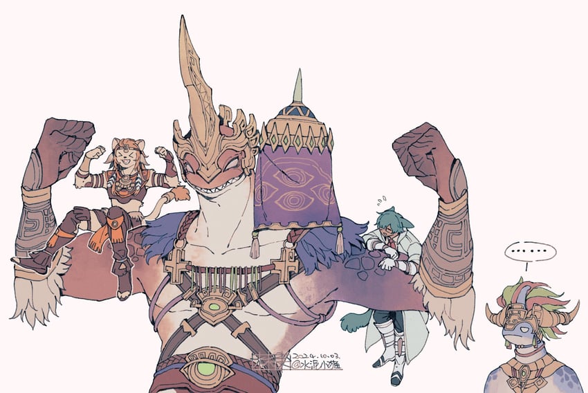 wuk lamat, koana, zoraal ja, and gulool ja ja (final fantasy and 1 more) drawn by shuini_xiaomao