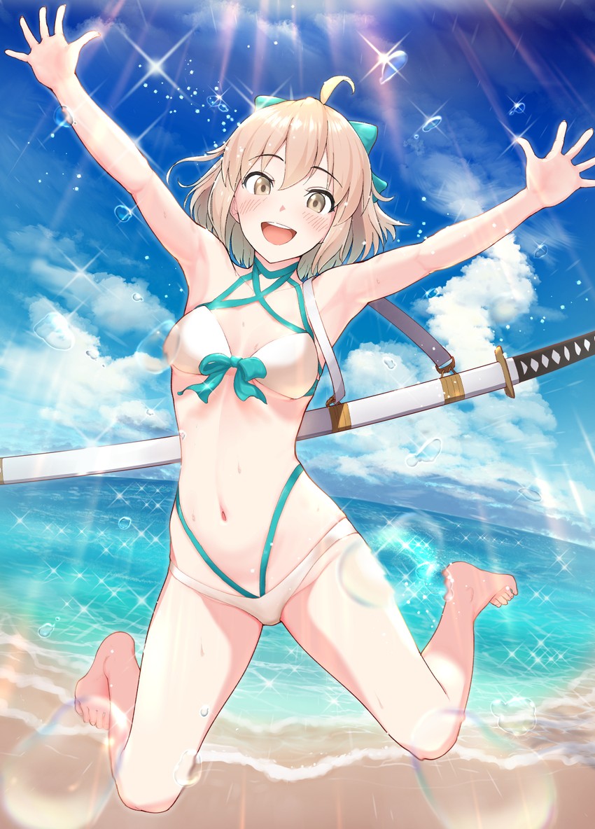 okita souji and okita j. souji (fate and 1 more) drawn by kozuka_yasushi