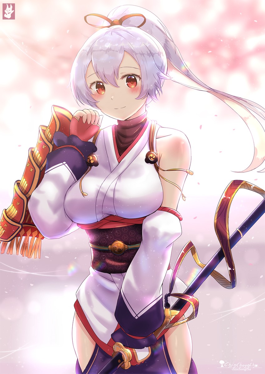 tomoe gozen (fate and 1 more) drawn by chinchongcha