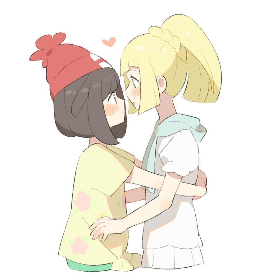 lillie and selene (pokemon and 1 more) drawn by unapoppo