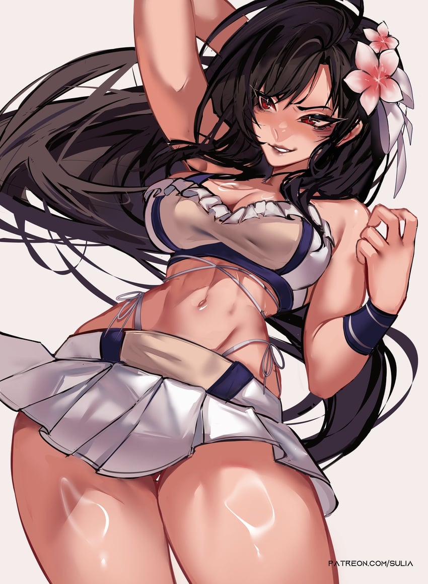 tifa lockhart (final fantasy and 3 more) drawn by suliavtuber