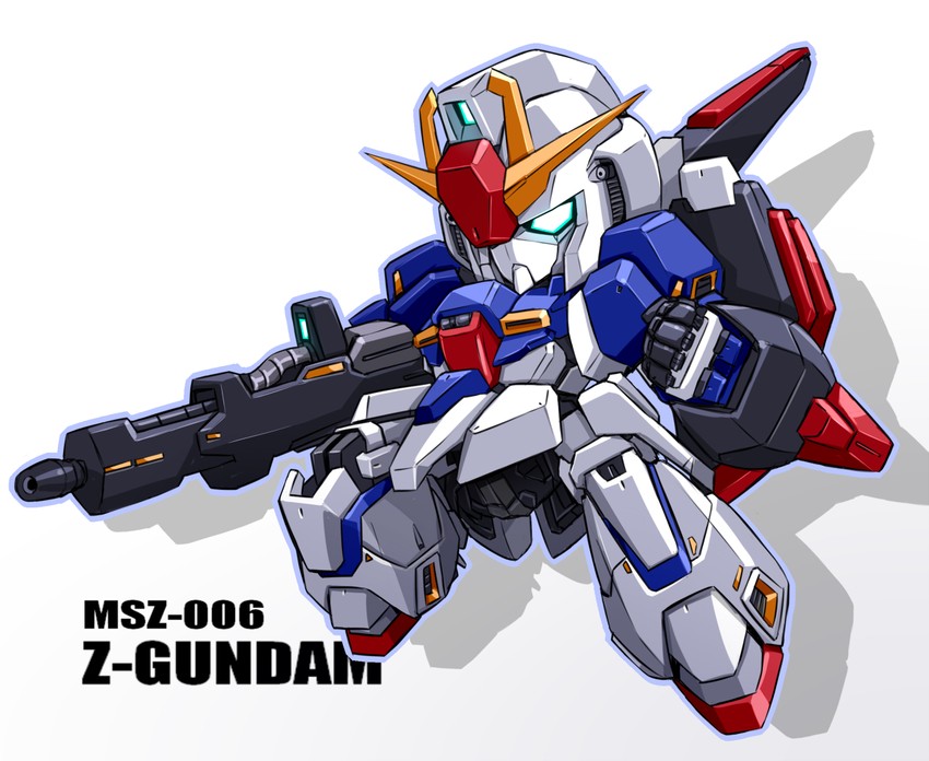 zeta gundam (gundam and 2 more) drawn by karukan_(monjya)