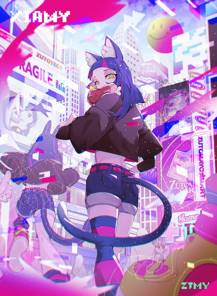 nira-chan and sammy (zutto mayonaka de ii no ni and 1 more) drawn by to/garashi