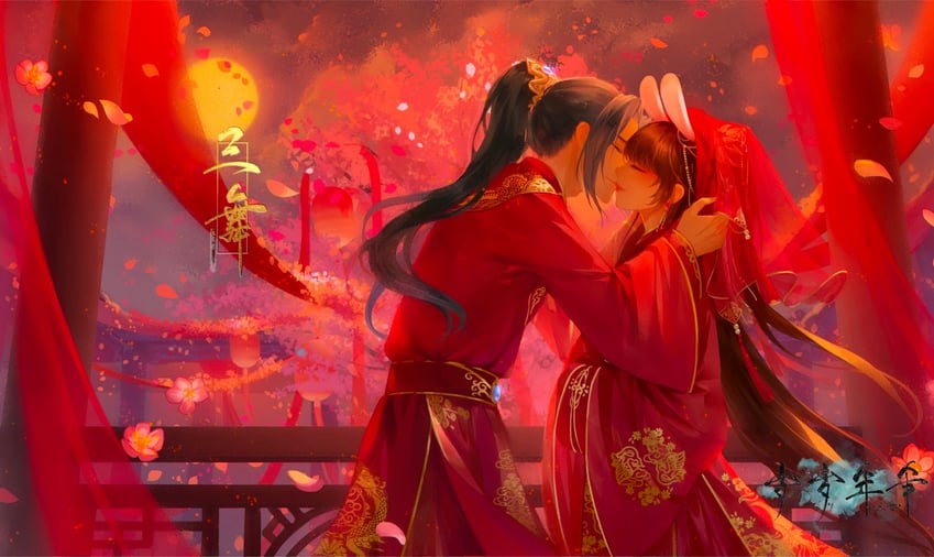 xiao wu and tang san (douluo dalu) drawn by shi_xiao_tiantian_ya_zz