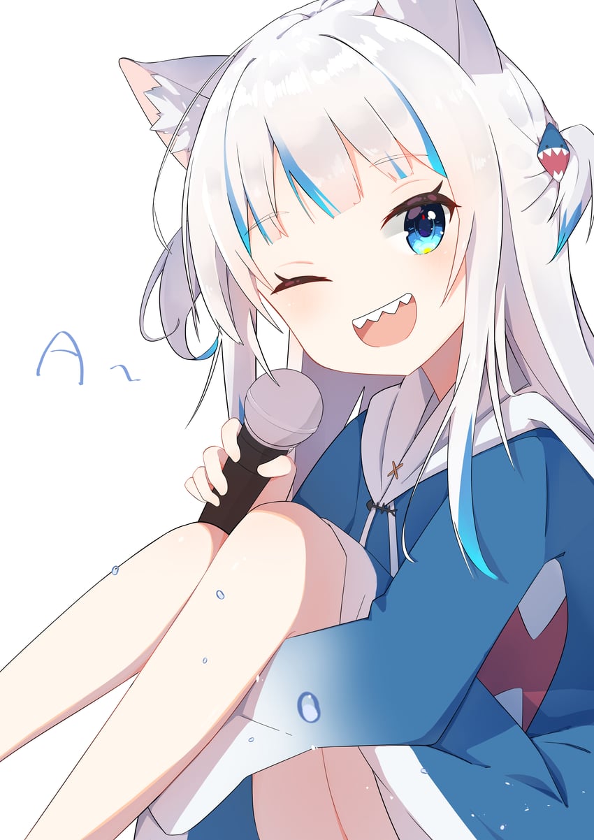 gawr gura (hololive and 1 more) drawn by kiyagi111