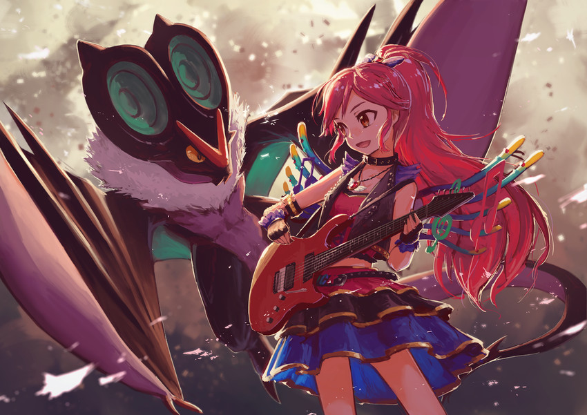 noivern and otoshiro seira (pokemon and 1 more) drawn by noske