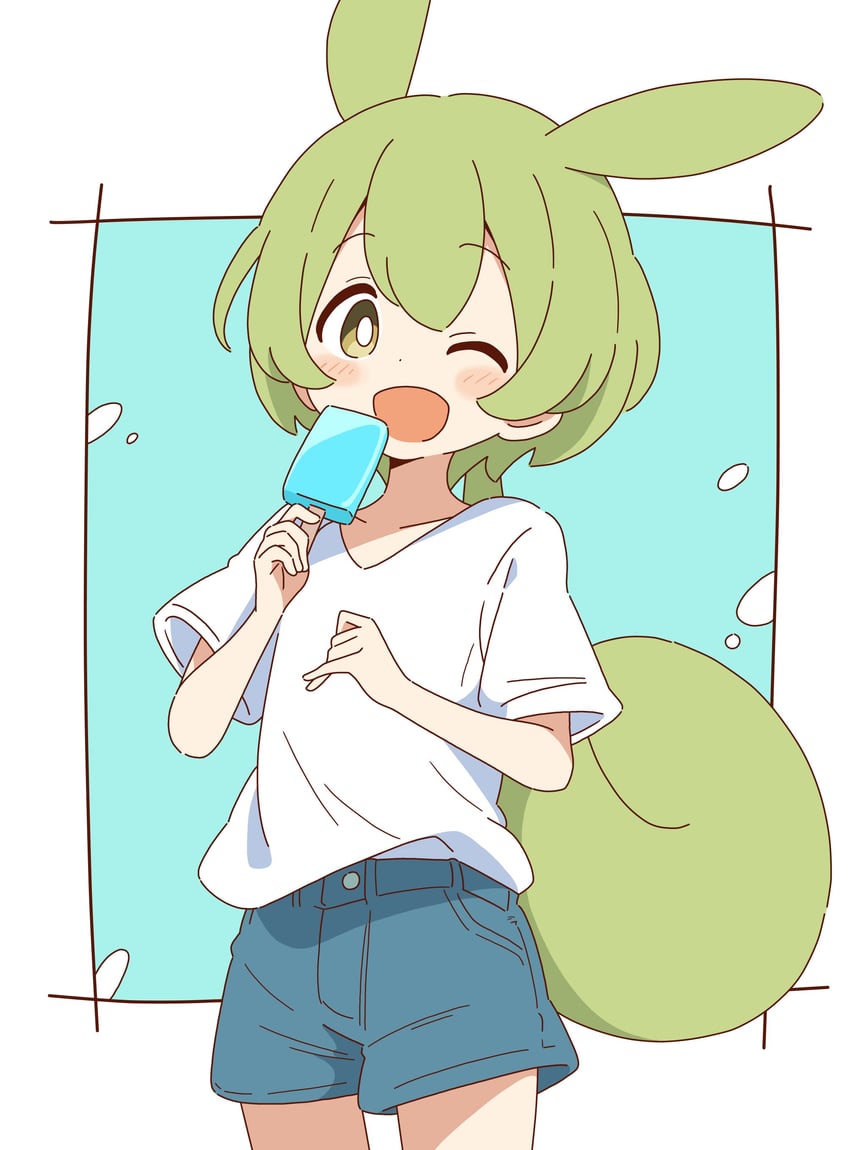 zundamon (voiceroid and 1 more) drawn by zungurimukkuri_tarou
