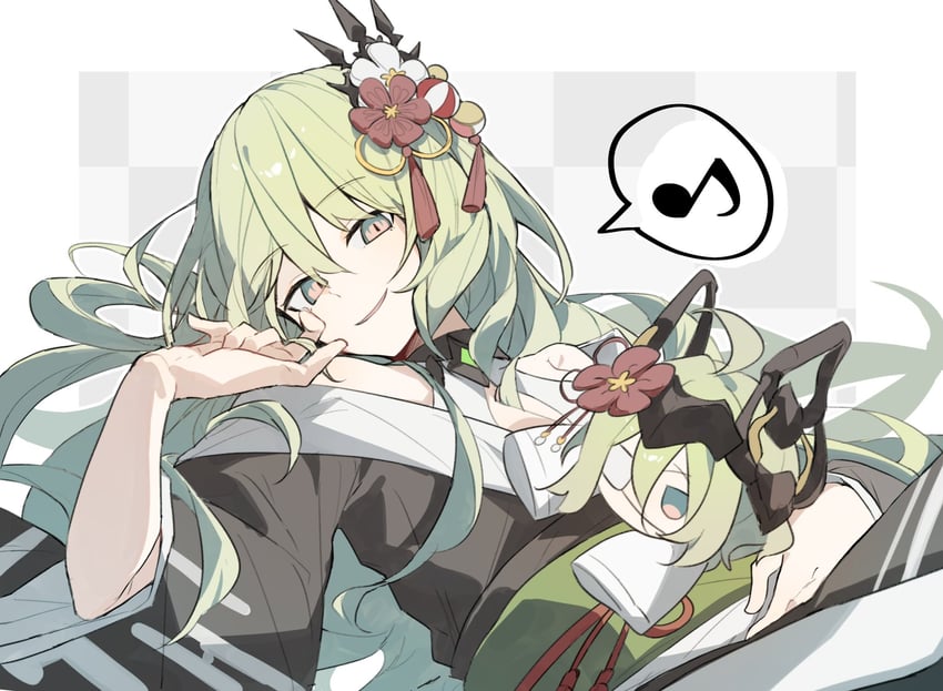 mobius and klein (honkai and 1 more) drawn by nonaa4141