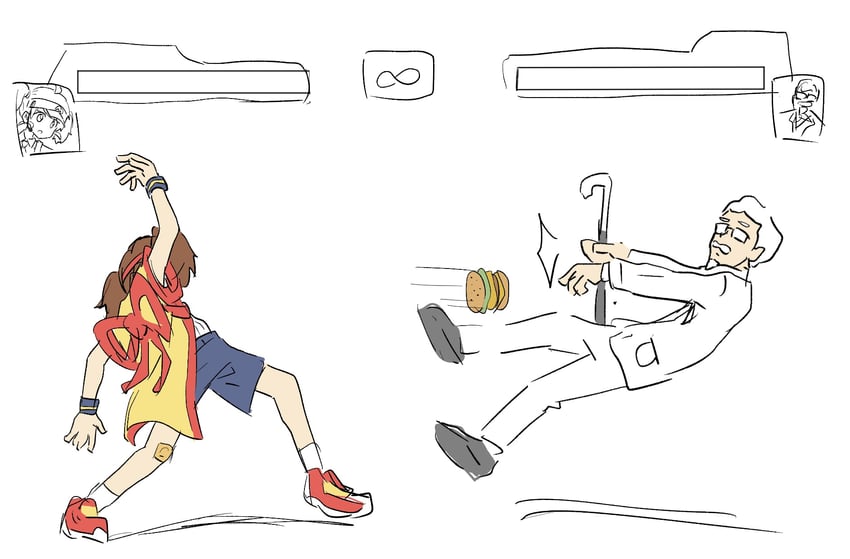 imadake dabuchi tabemi and colonel sanders (mcdonald's and 2 more) drawn by sagami_sagari