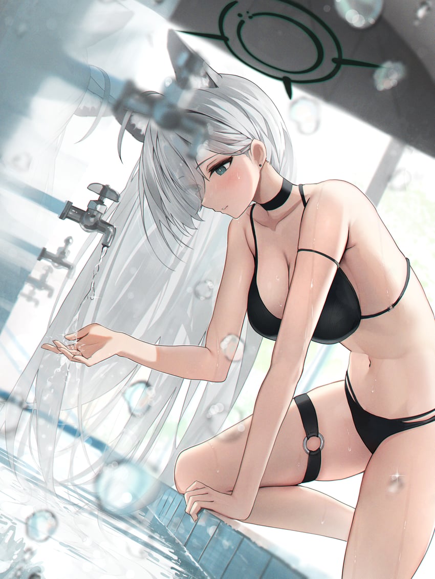 shiroko and shiroko terror (blue archive) drawn by hidulume