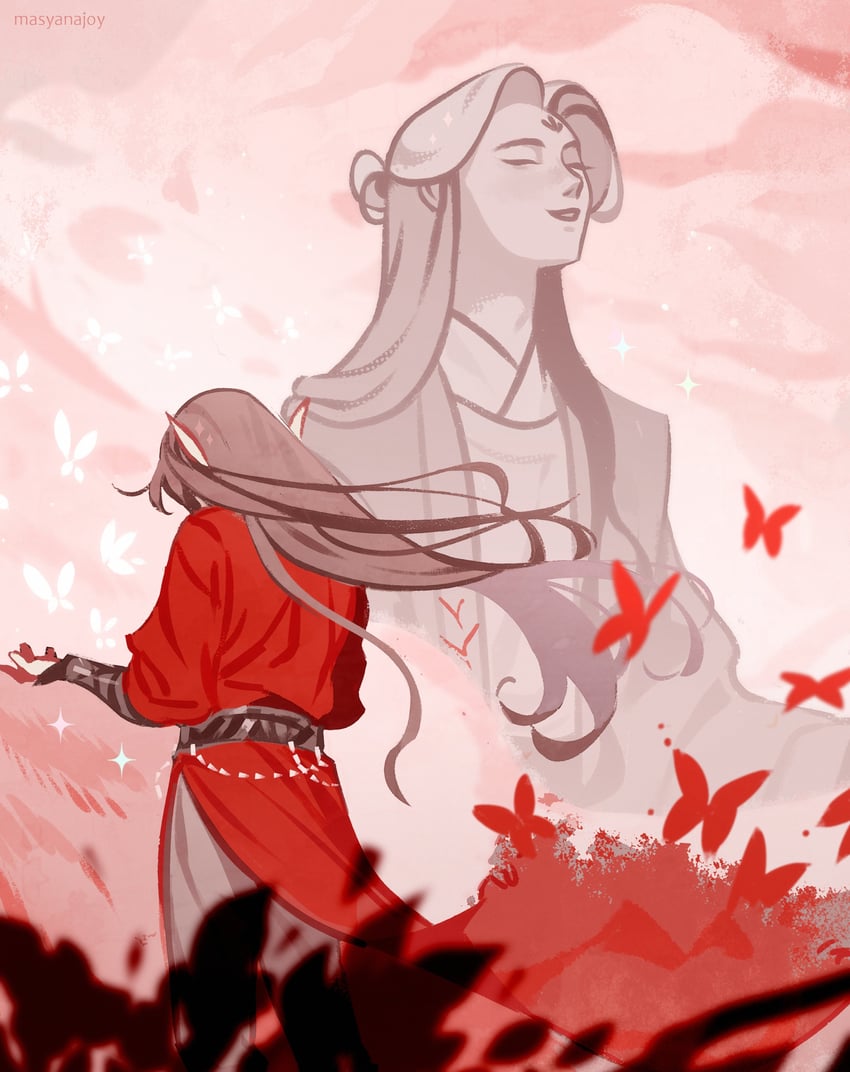 xie lian and hua cheng (tianguan cifu) drawn by masyanajoy