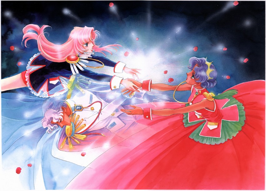 tenjou utena, himemiya anthy, and dios (shoujo kakumei utena) drawn by saitou_chiho