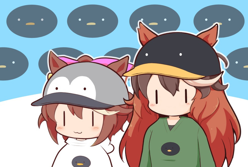 tokai teio and symboli rudolf (umamusume) drawn by gomashio_(goma_feet)