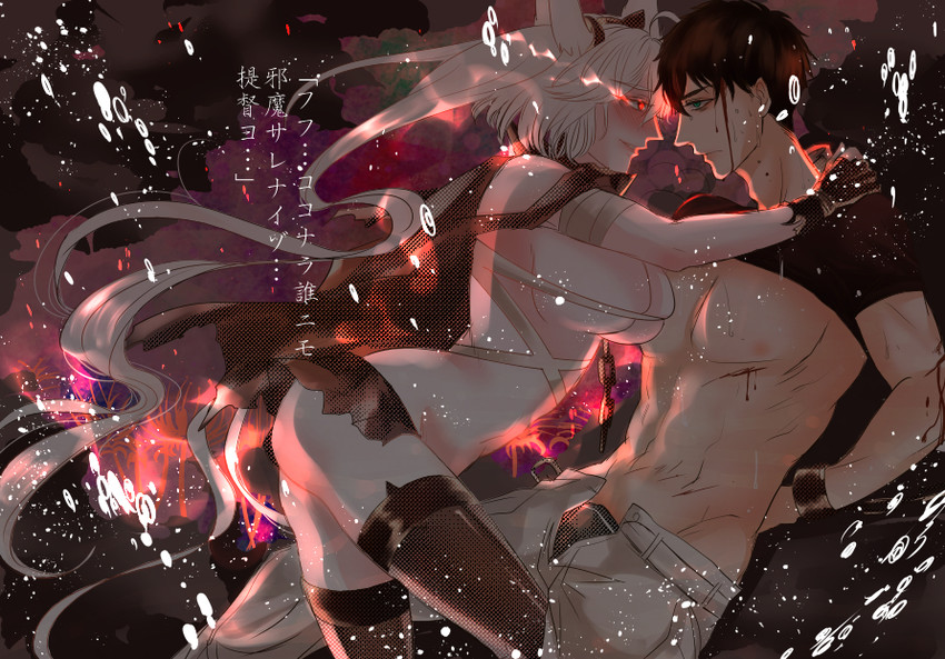 admiral, musashi, and musashi kai (kantai collection) drawn by anno88888