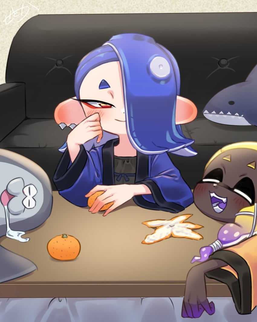 shiver, frye, and big man (splatoon and 1 more) drawn by amakusa_setoka