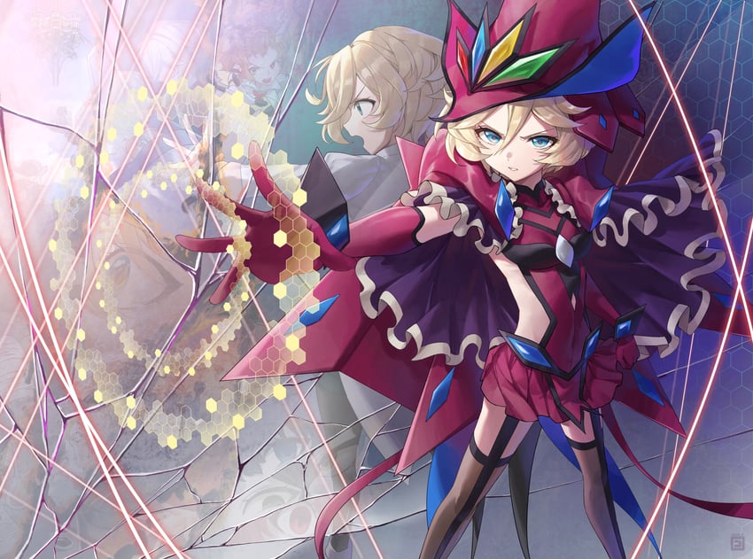 tachibana hibiki, carol malus dienheim, garie tuman, micha jawkan, elfnein, and 2 more (senki zesshou symphogear) drawn by coppepan