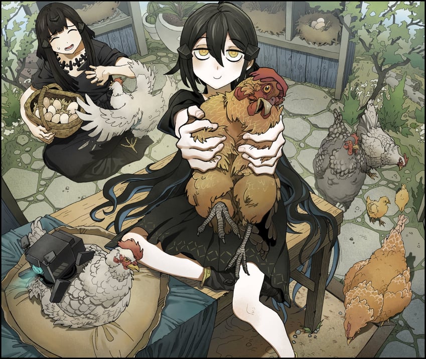 dinergate, nyto, dandelion, anna, and mo (girls' frontline and 1 more) drawn by chickenapple33