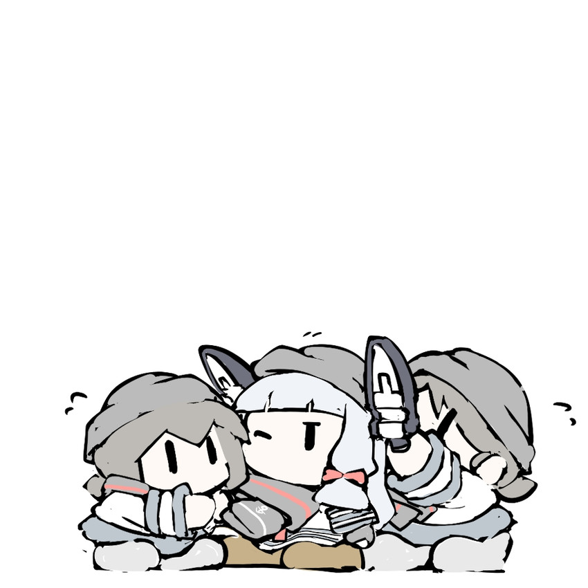 fubuki, murakumo, and shirayuki (kantai collection) drawn by task_(s_task80)