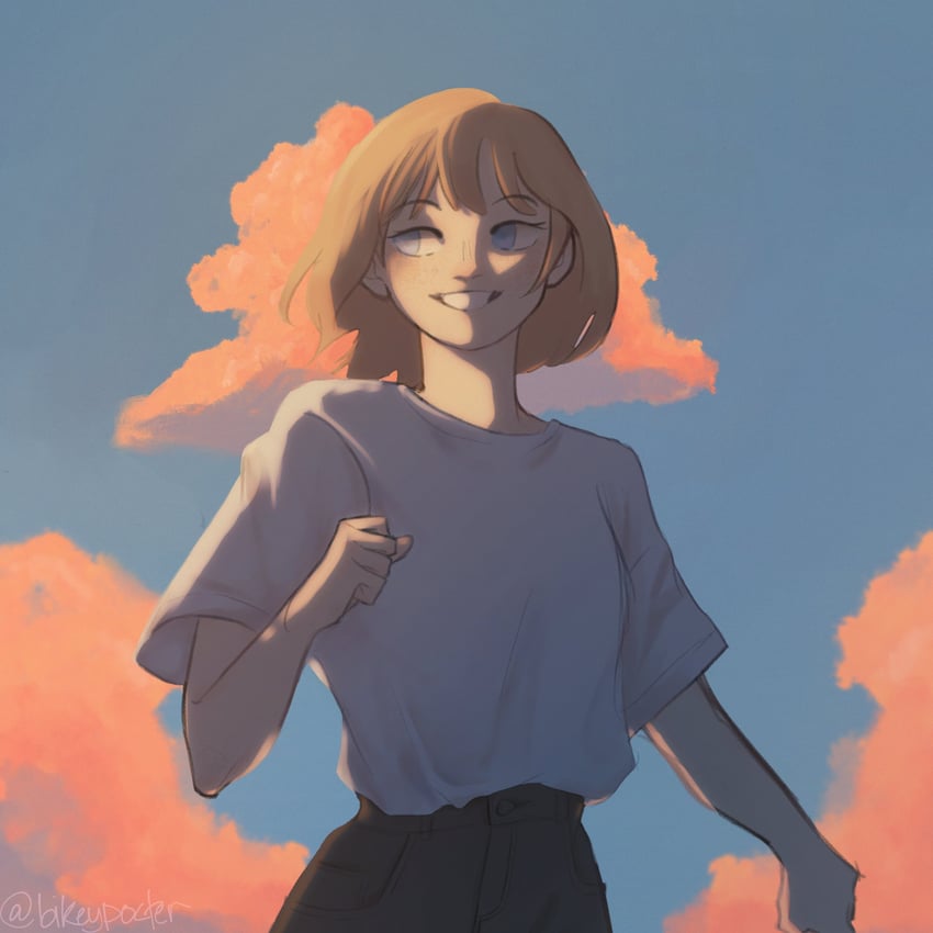 watson amelia (hololive and 1 more) drawn by bikeypocter