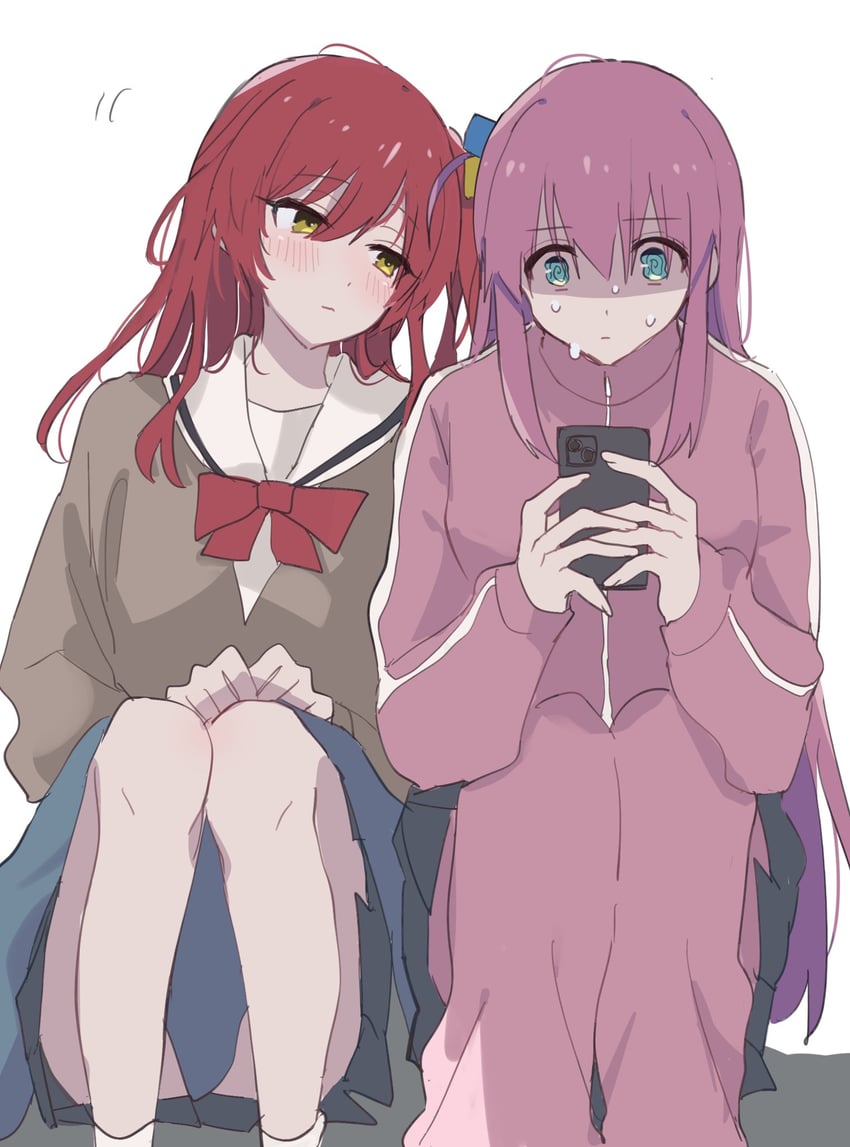 gotoh hitori and kita ikuyo (bocchi the rock!) drawn by nasu_bacon
