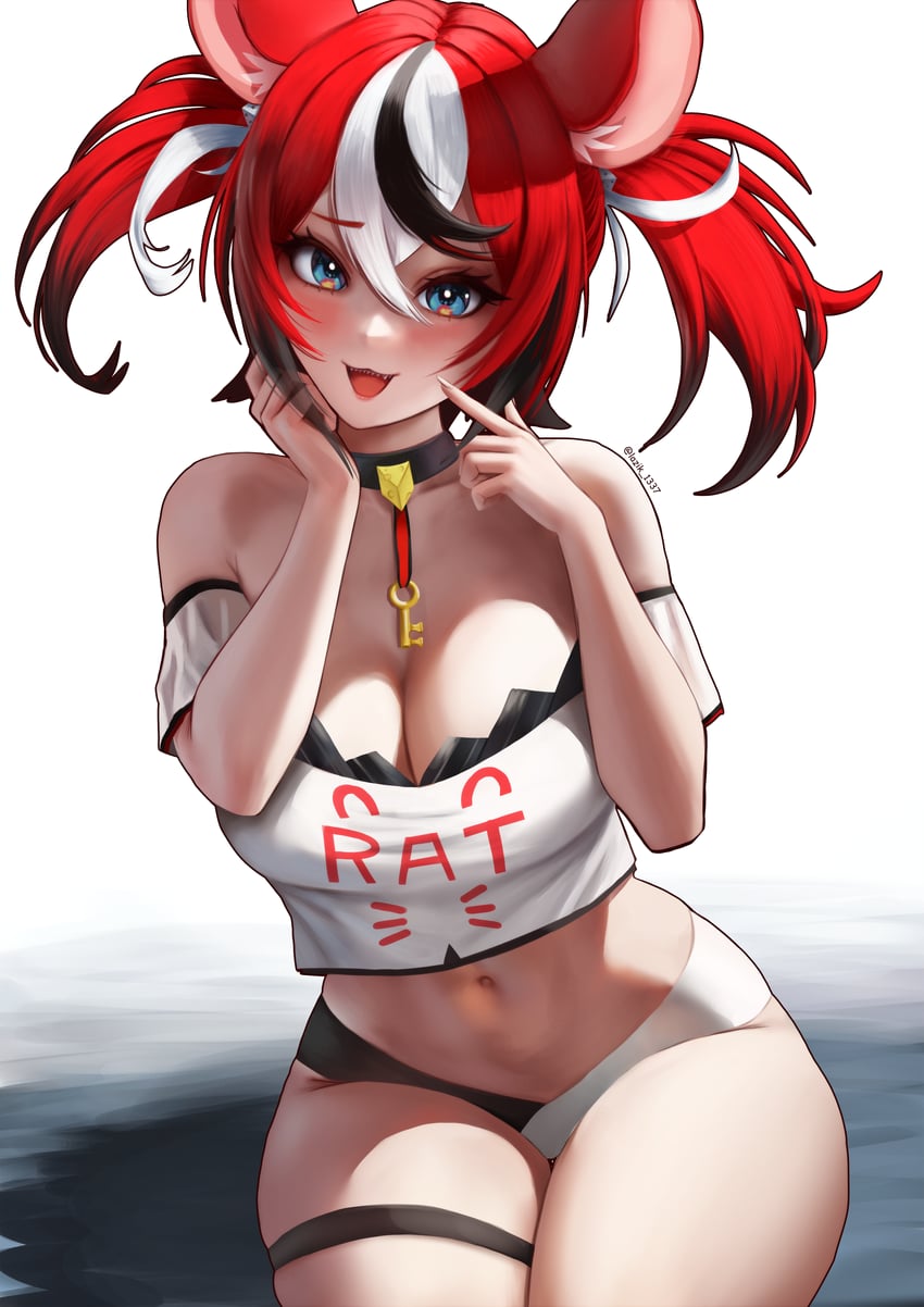 hakos baelz (hololive and 1 more) drawn by lazik_1337