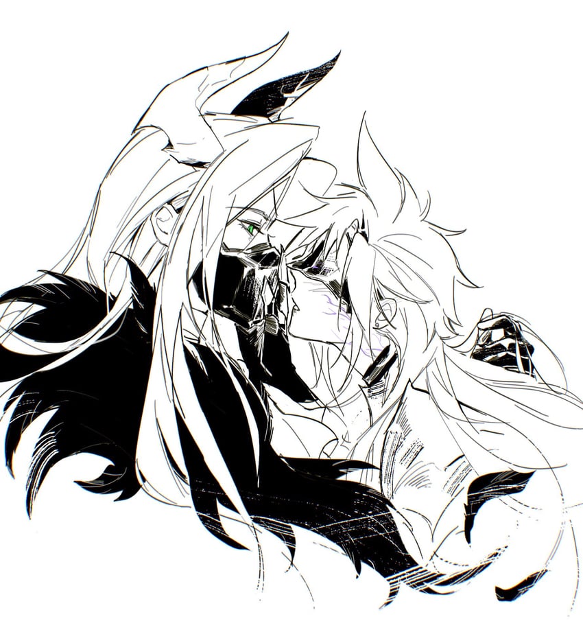 cloud strife and sephiroth (final fantasy and 2 more) drawn by raven9_k