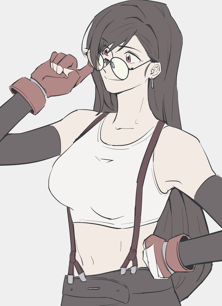 tifa lockhart (final fantasy and 1 more) drawn by seneu107