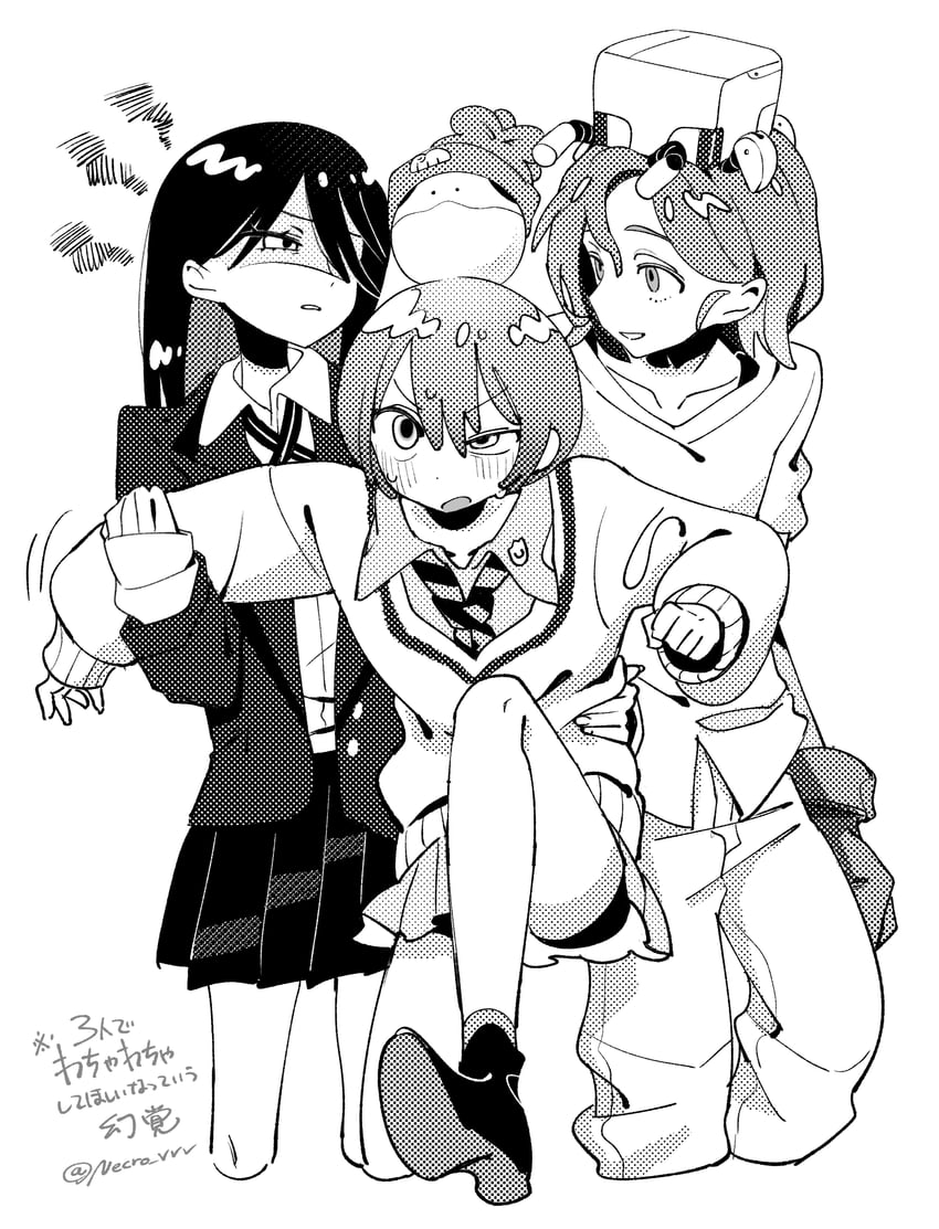 amate yuzuriha, haro, shuji ito, nyaan, and conch (gundam and 1 more) drawn by necro_vvv