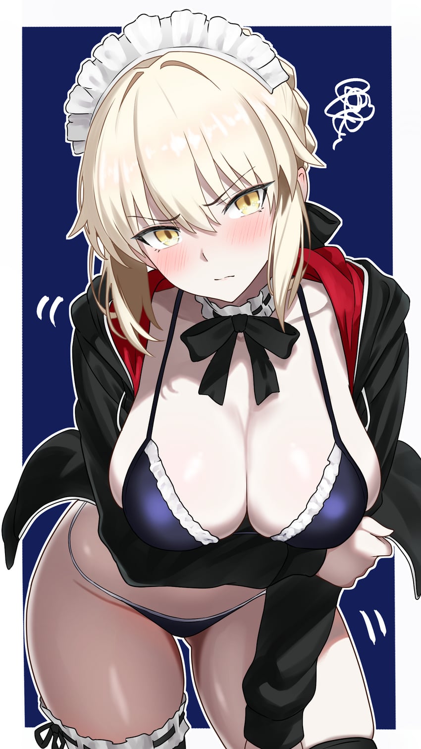 artoria pendragon and saber alter (fate and 1 more) drawn by bamboo_tac