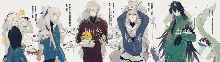 dan heng, blade, jingliu, jing yuan, yingxing, and 2 more (honkai and 1 more) drawn by mississipping