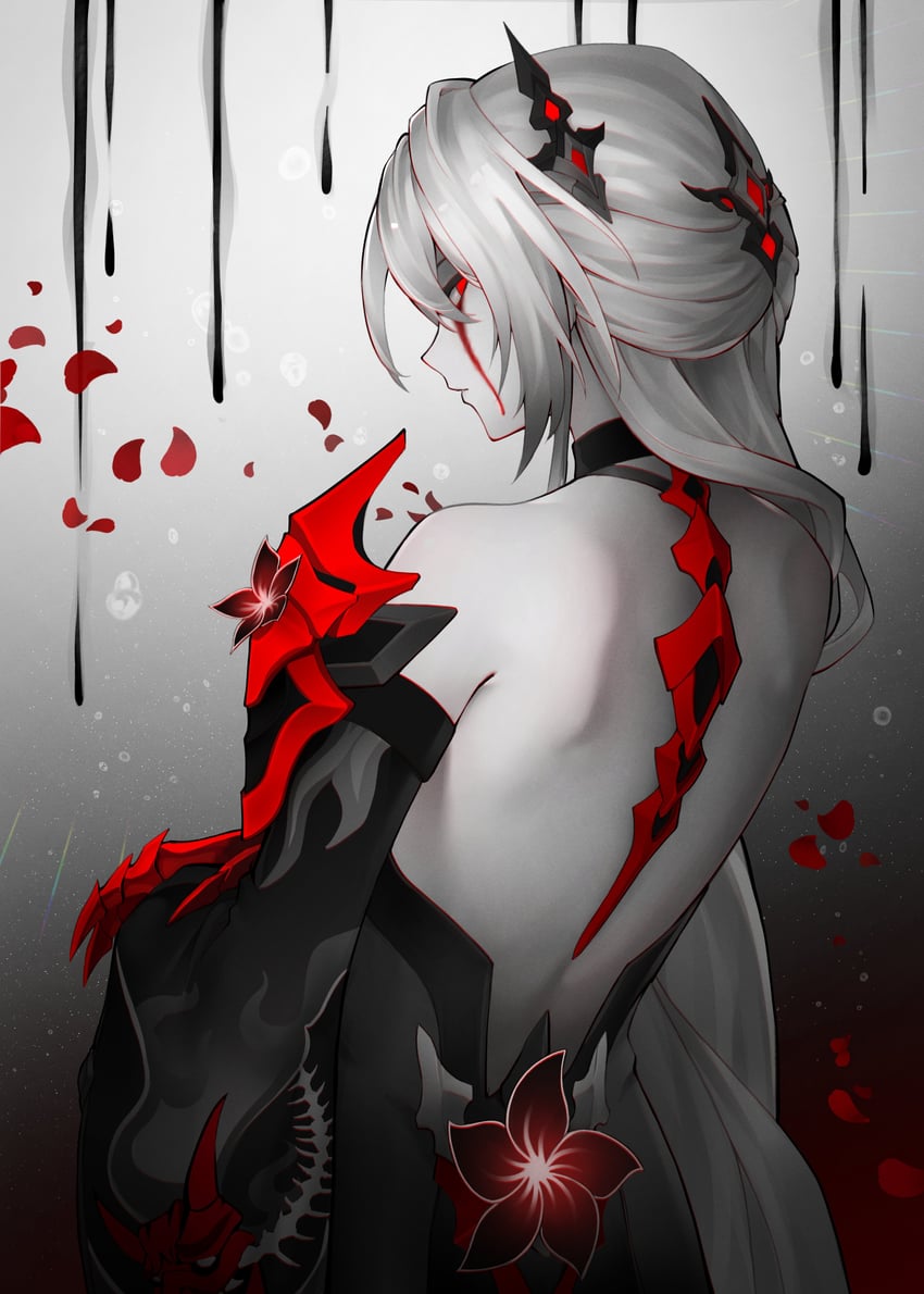 acheron (honkai and 1 more) drawn by junker_art