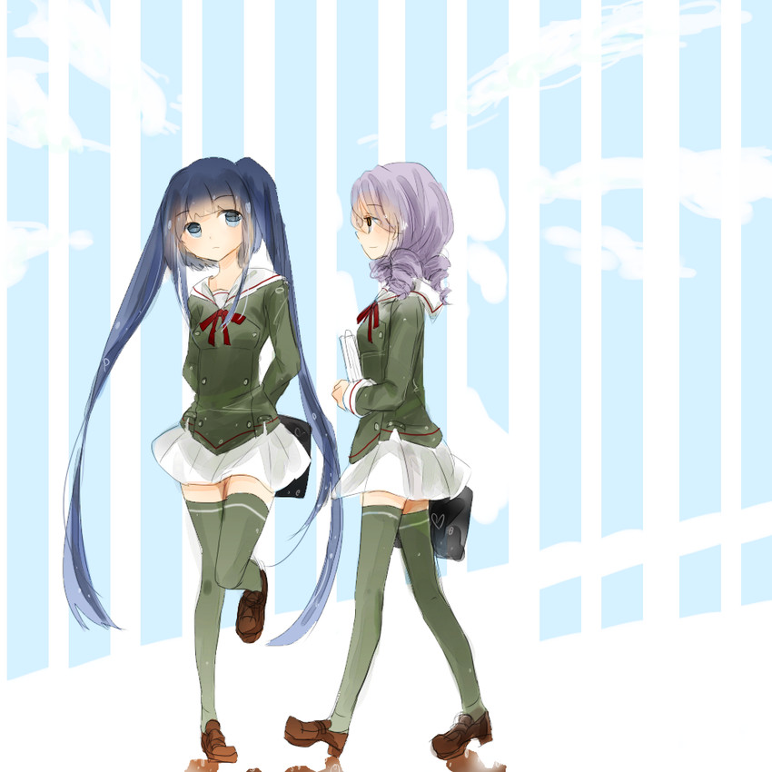 furudo erika and dlanor a. knox (umineko no naku koro ni) drawn by emon11