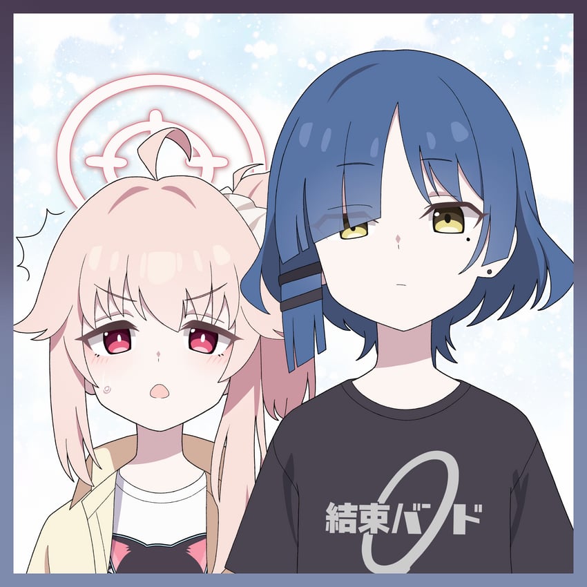 yamada ryo and natsu (blue archive and 1 more) drawn by vector_(dmlddmld00)
