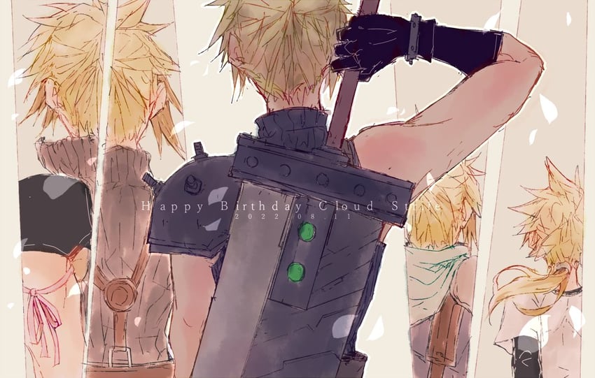 cloud strife (final fantasy and 4 more) drawn by sumizumi_(smzm)