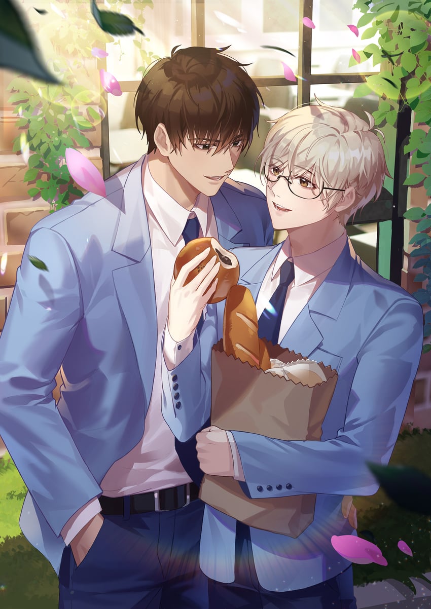 kinomoto touya and tsukishiro yukito (cardcaptor sakura) drawn by edunne1441