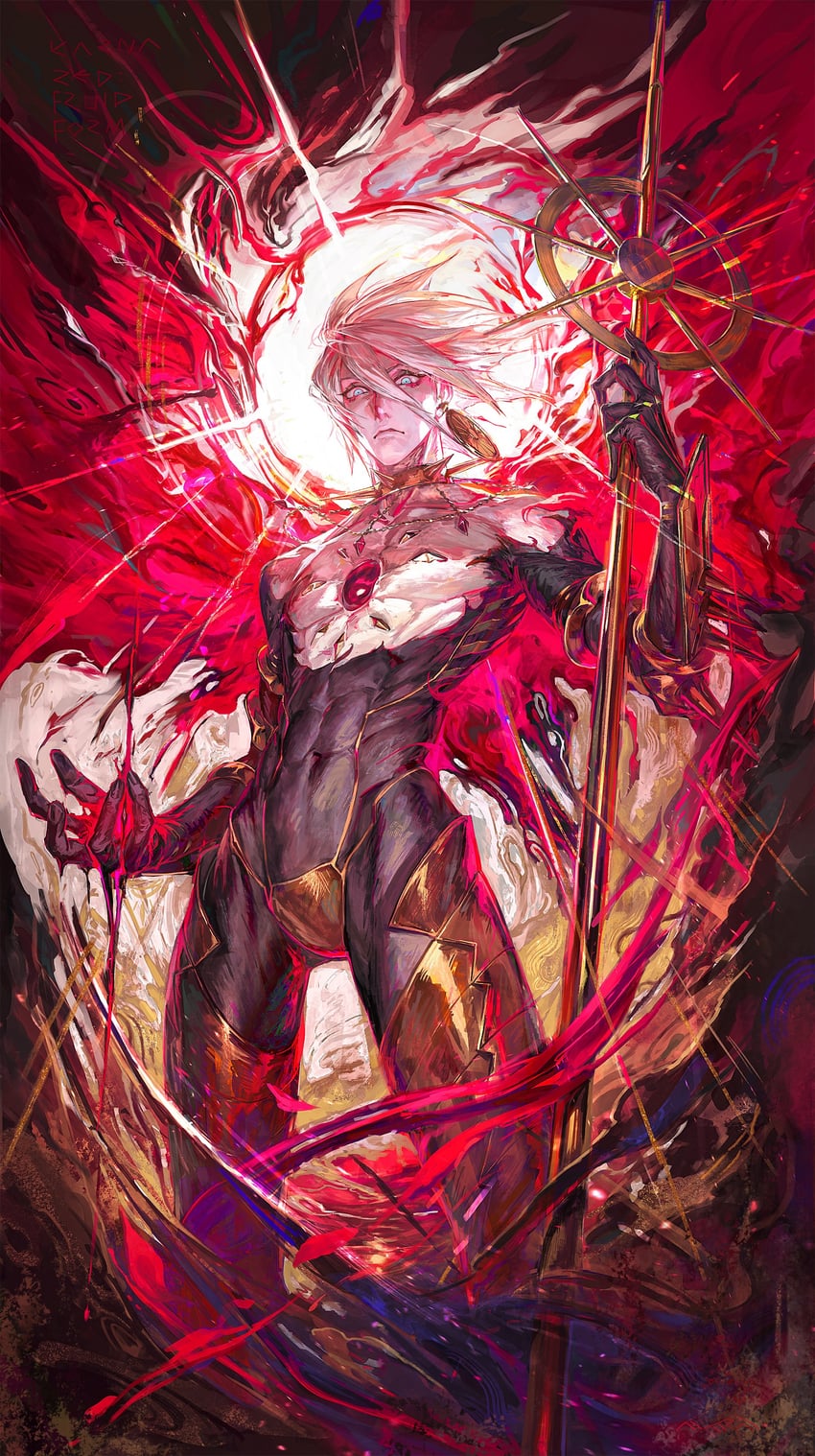 karna (fate and 1 more) drawn by egawa_akira