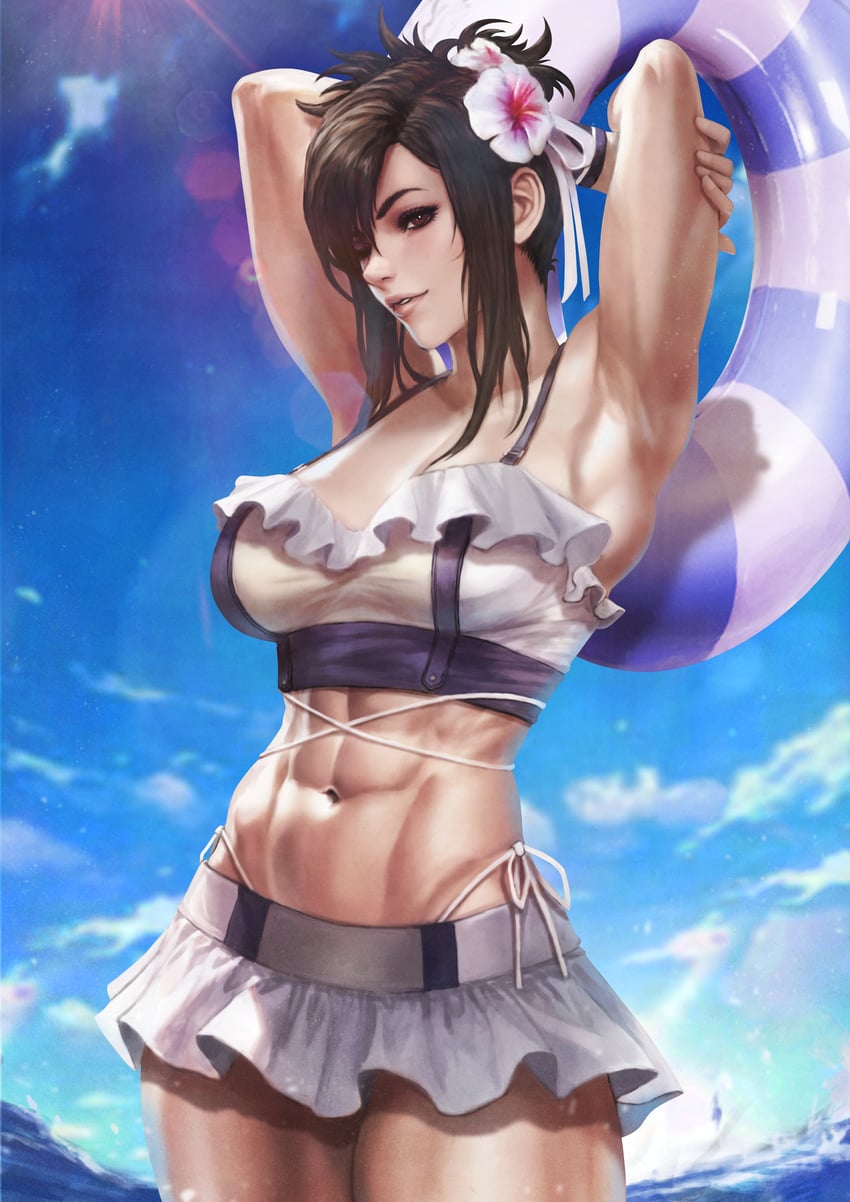 tifa lockhart (final fantasy and 3 more) drawn by monori_rogue
