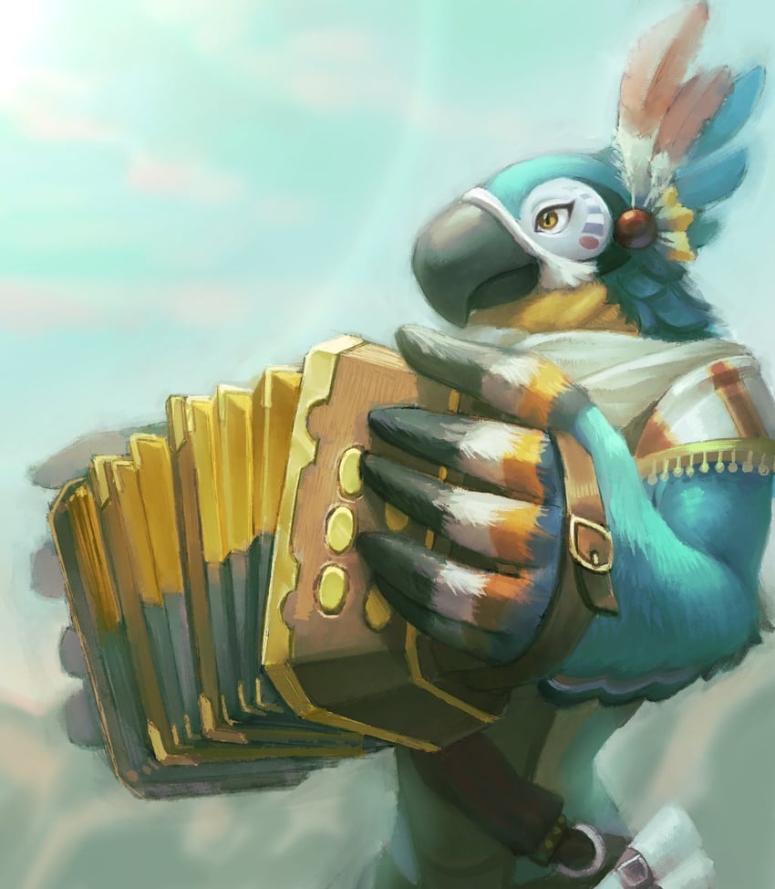 kass (the legend of zelda and 1 more) drawn by kaiben-san_tarou