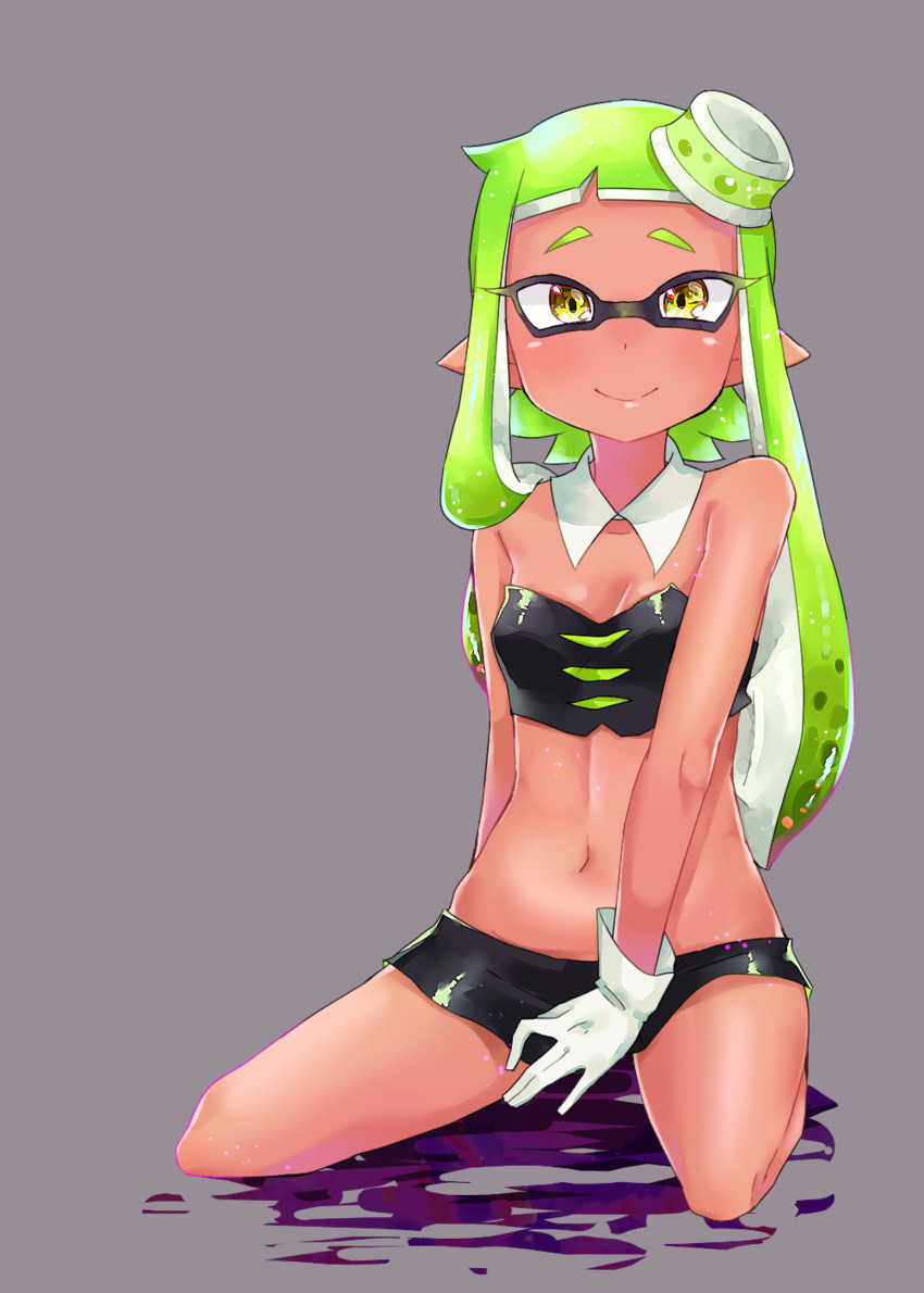 inkling player character, inkling girl, and marie (splatoon and 1 more) drawn by mizunashi_yumetsuki