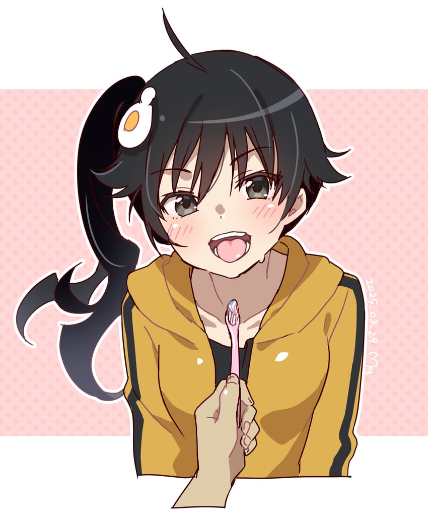araragi koyomi and araragi karen (monogatari and 1 more) drawn by manimani_(mani_ma)